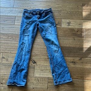 Kut from the Kloth Blue Flare Wide Leg Jeans